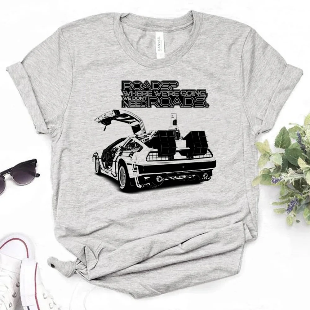 

Back To The Future t-shirts women Y2K manga tshirt girl comic anime streetwear clothing