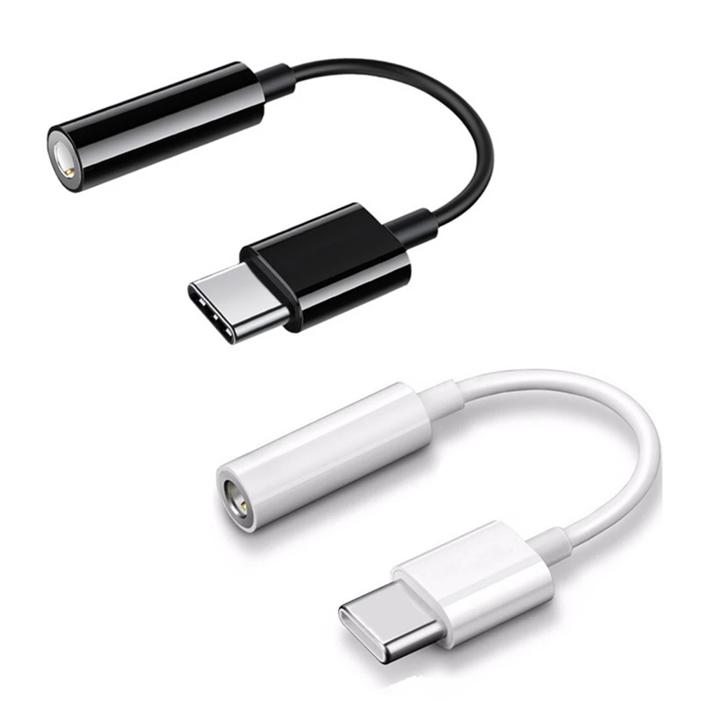 

USB-C Type C Adapter Port to 3.5MM Aux Audio Jack Earphone Headphone Cable USB