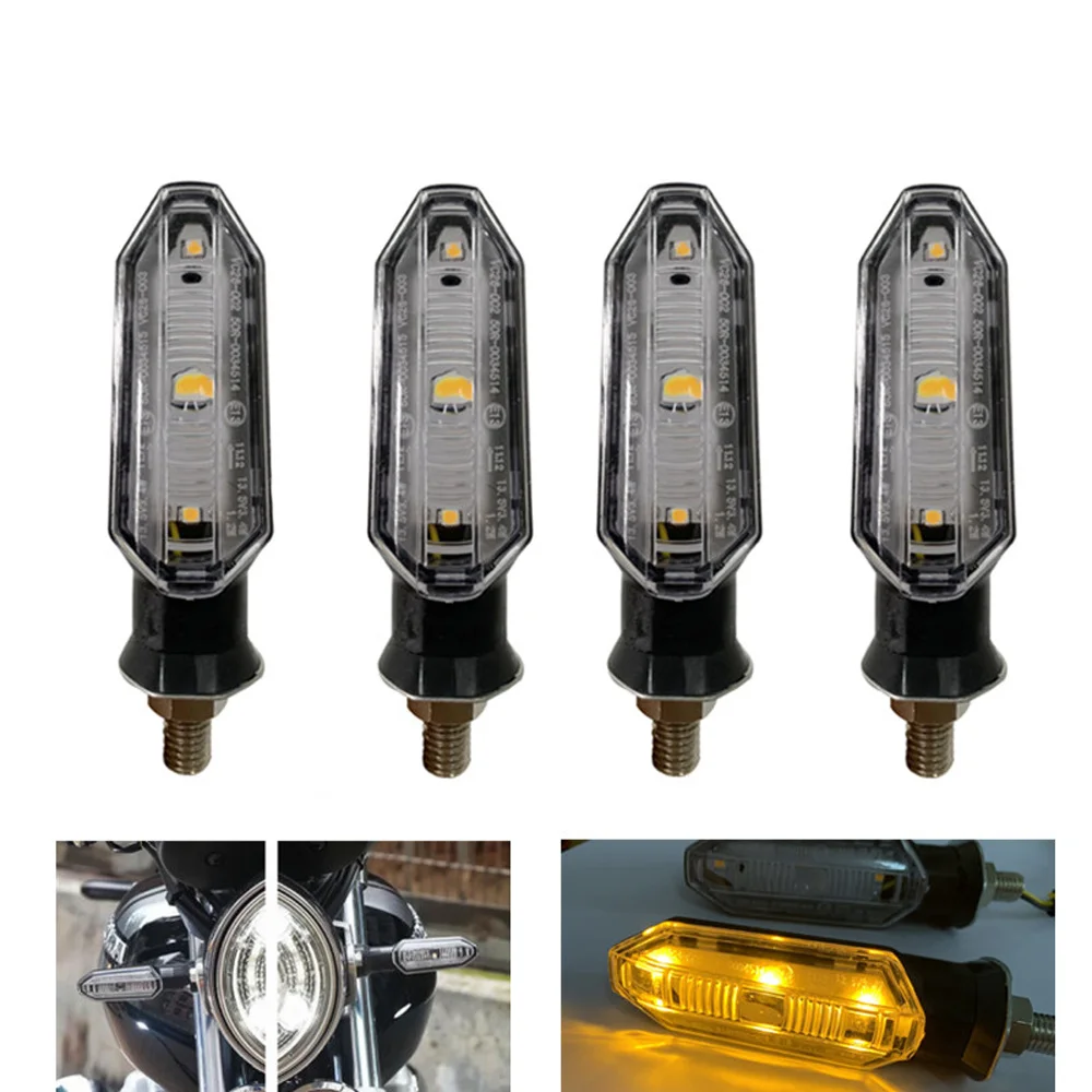 

Motorcycle Turn Signals Lights Flasher LED Arrow Indicator Blinker Lamps Directional Accessories For Kawasaki Honda Suzuki