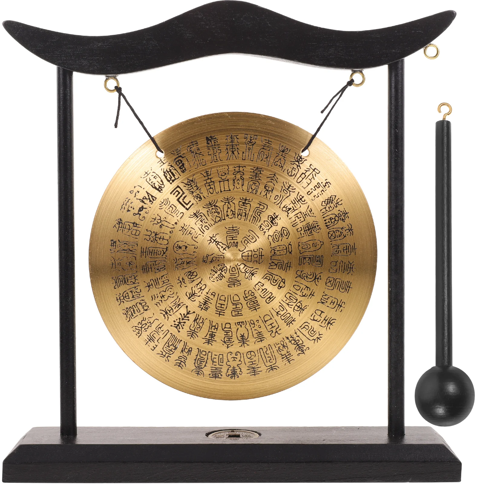 

Vintage Alloy Gong Ornament Home Tabletop Gong Decor Scene Layout Adornment