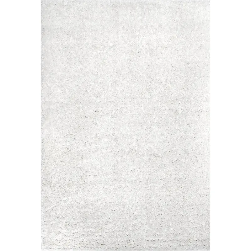 

Shag Area Rug, 6', Ivory