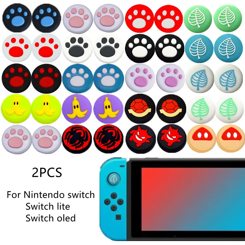 

2 шт., силиконовые колпачки для джойстика Nintendo Switch