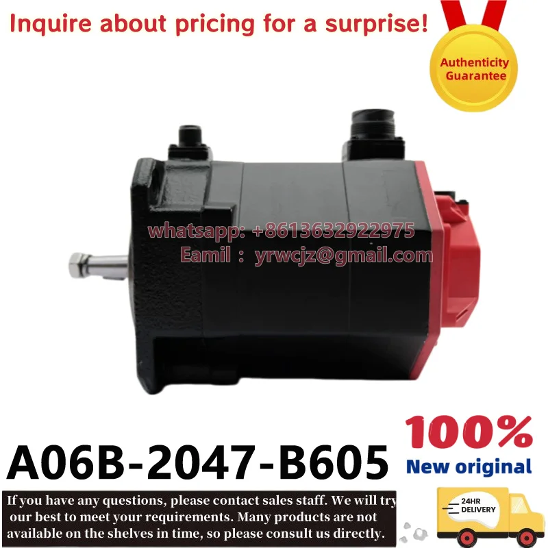 Фото Оригинальный серводвигатель переменного тока FANUC A06B-2047-B605 aiSR10/4000-B 2.0кВт №3