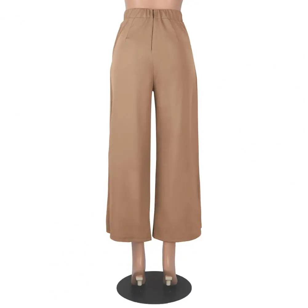 

Thin Trendy Lady Ninth Length Casual Office Pants Anti-Fade Casual Pants Solid Color Female Clothing