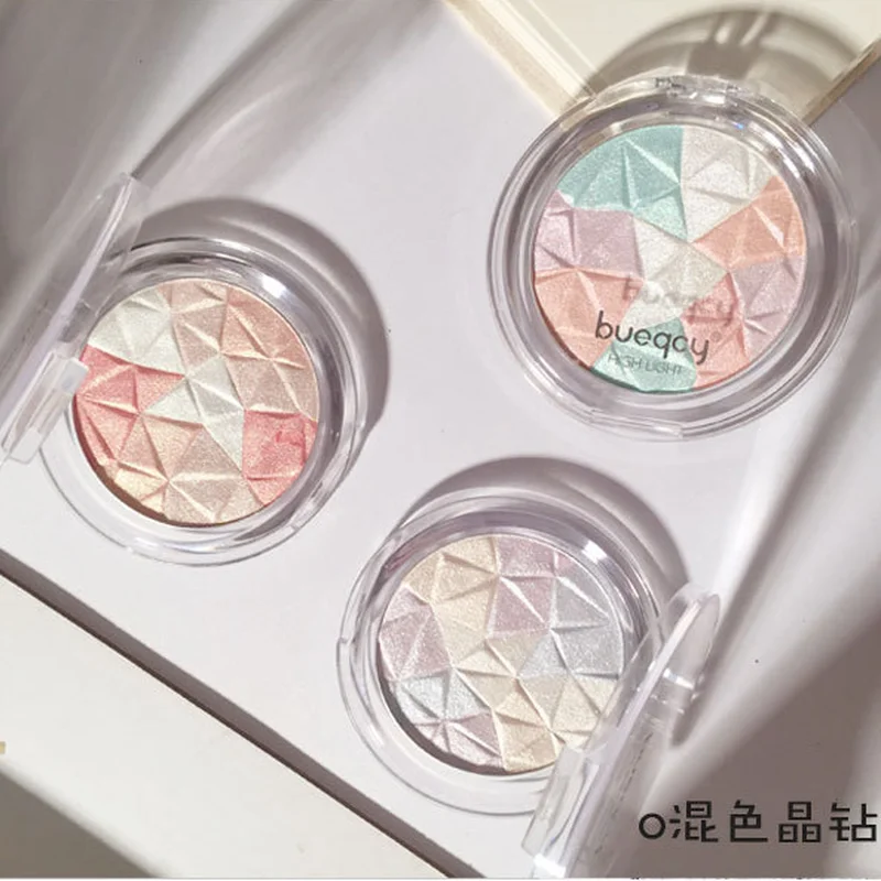   Highlighter Powder Matte Pearlescent Facial Contour Palette Female Cosmetics Cute Makeup Palette Three-dimensional Face Nature 