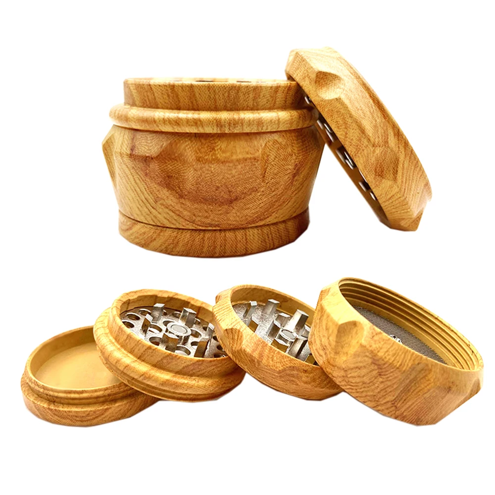 

Wooden Resin Grinder 4 Layers Herb Grinder Machine 40mm Tobacco Smoke Crusher Hand Muller Mill Pollinator Smoking Tools