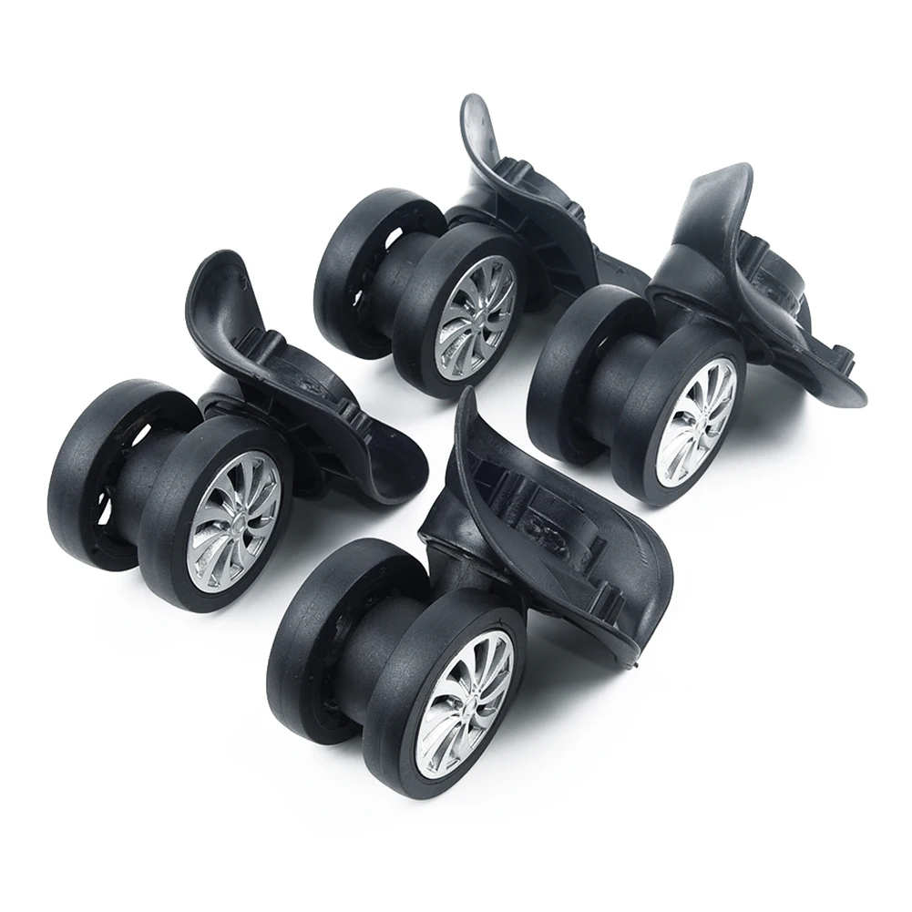 

4pcs/set outdoor rotating flexible Replacement Luggage Suitcase Wheels Swivel Universal Wheel Black load-bearing