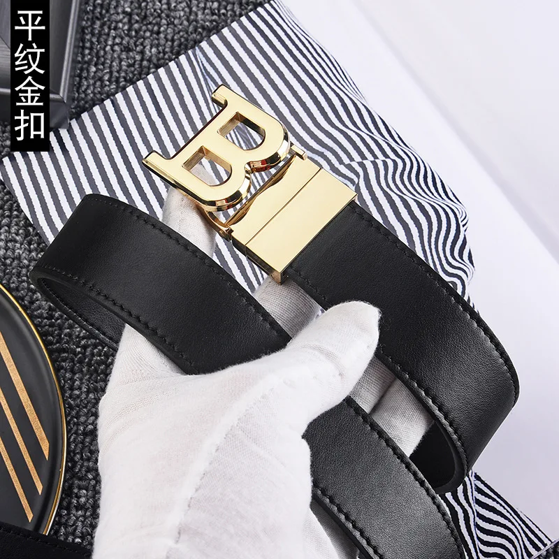 High Quality Width 3.4cm Men's Belt Designer Belts Men Fashion Letter Luxury Famous Leather Belt Jeans Waist Strap Width 3.5cm