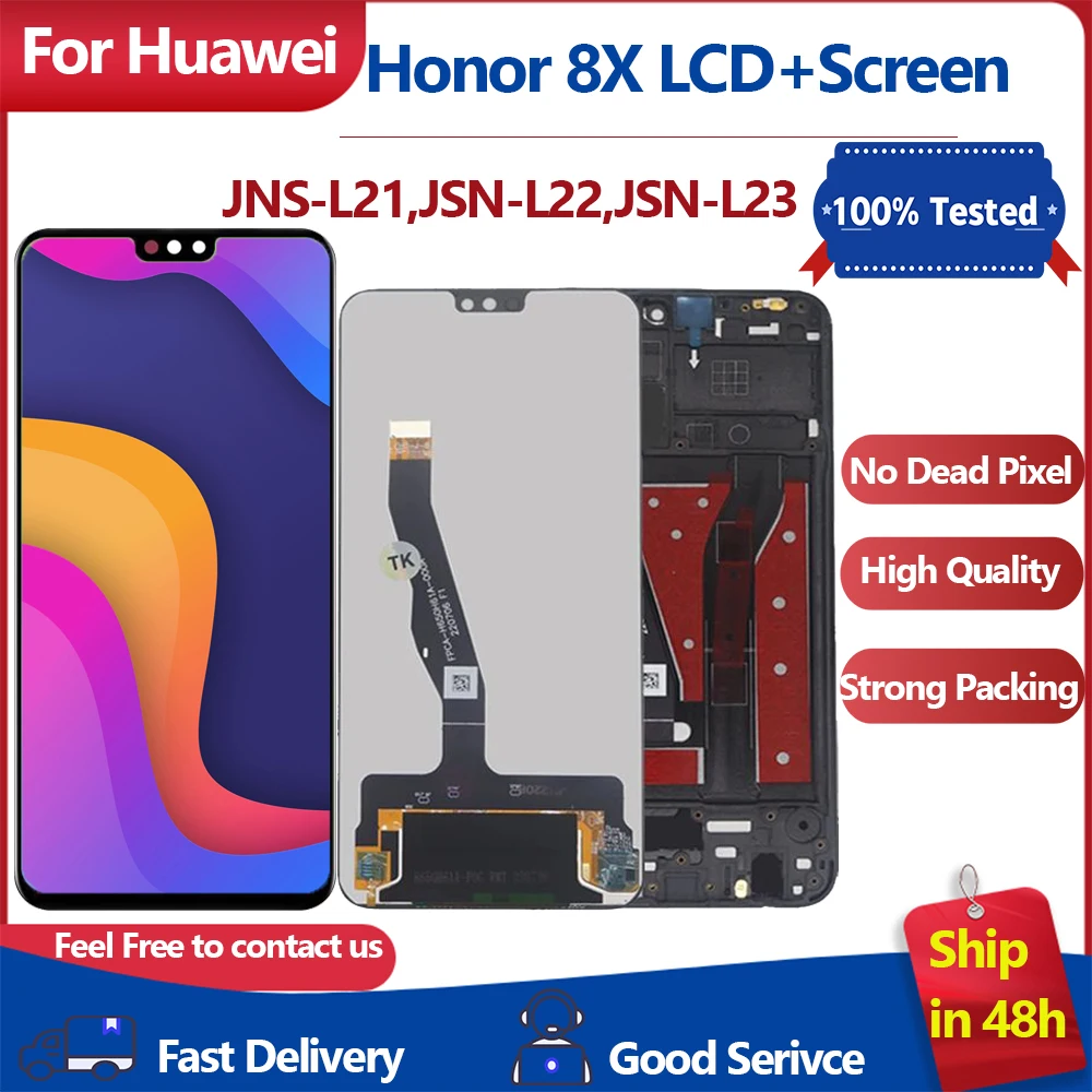 

6.5" High Quality For HUAWEI Honor 8X LCD Digitizer For HONOR 8X Display JSN-L21 JSN-L22 JSN-L11 Screen Touch Replacement Parts