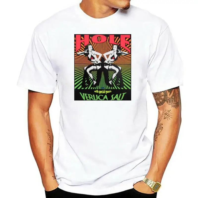 Hole T Shirt Veruca Salt Courtney Love Punk Rock Grunge Band Graphic Unisex Tee Popular Tagless