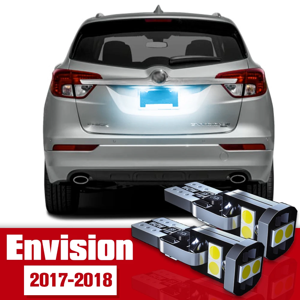 

2pcs License Plate Light Accessories LED Bulb Lamp For Buick Envision 2017 2018