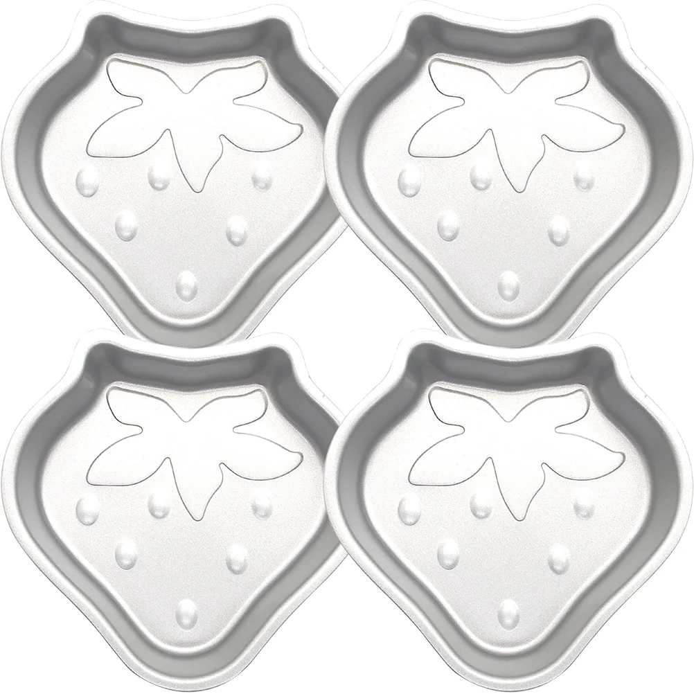 

Tart Molds Baking Egg Pan Cake Mini Cup Jelly Metal Tin Carbon Steel Tray Strawberry Shaped Pudding Pans Muffin Cheesecake