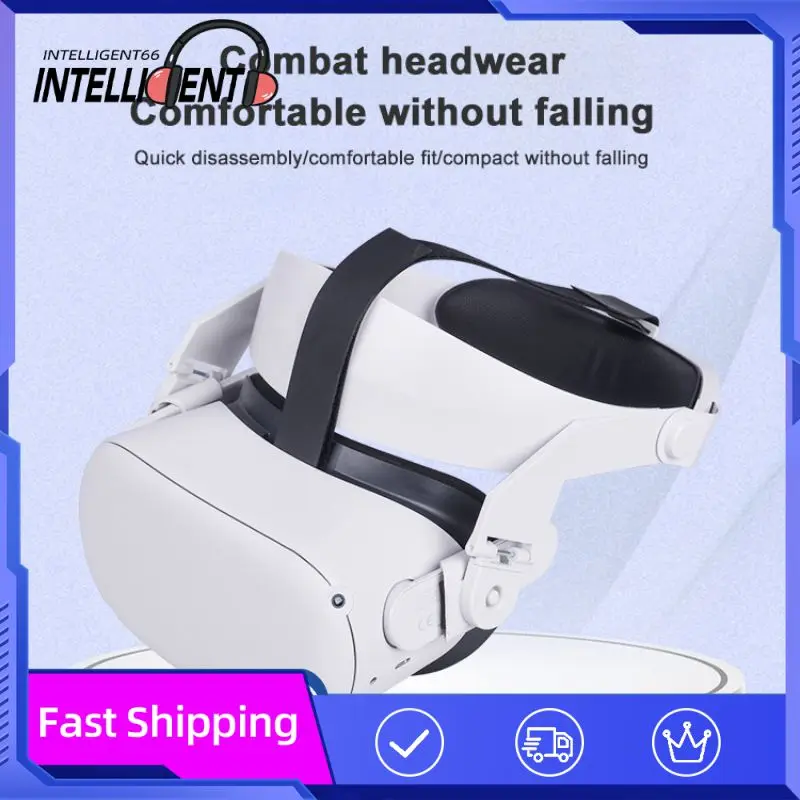 

For Oculus Quest 2 Accessories Halo Strap Head Strap Anti-fall Improve Comfort Vr Protective Sleeve Ajustable Comfortable