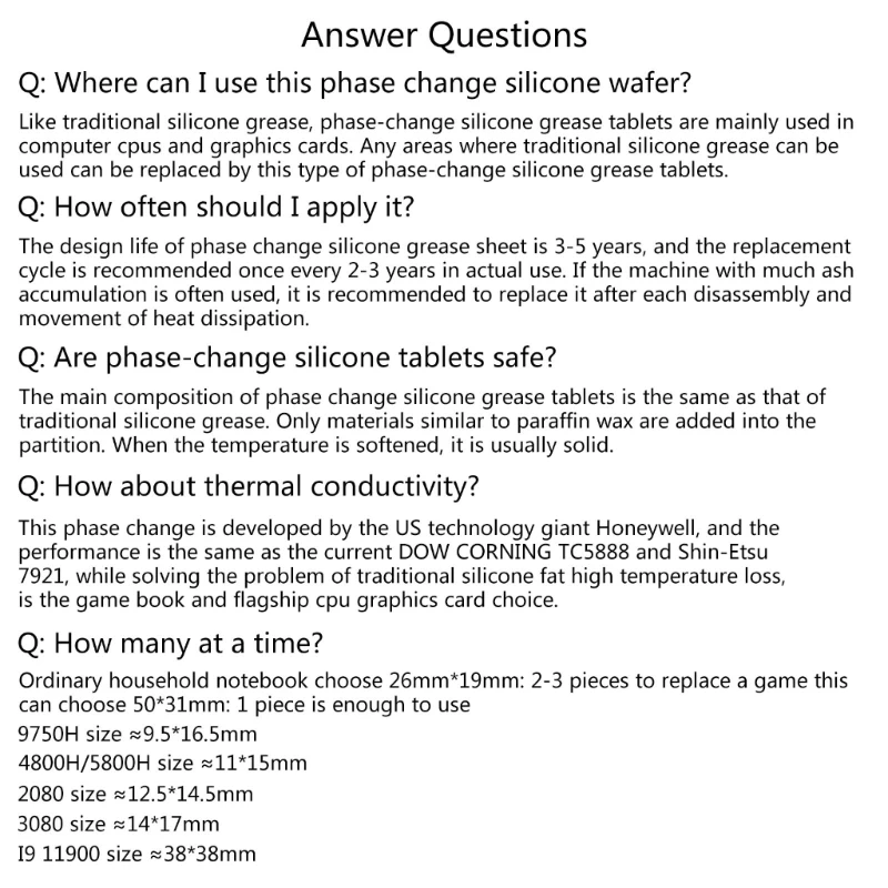 

Новинка-Honeywell PTM7950 термопрокладка ЦП ГП с изменением фазы теплопроводности силиконовая прокладка