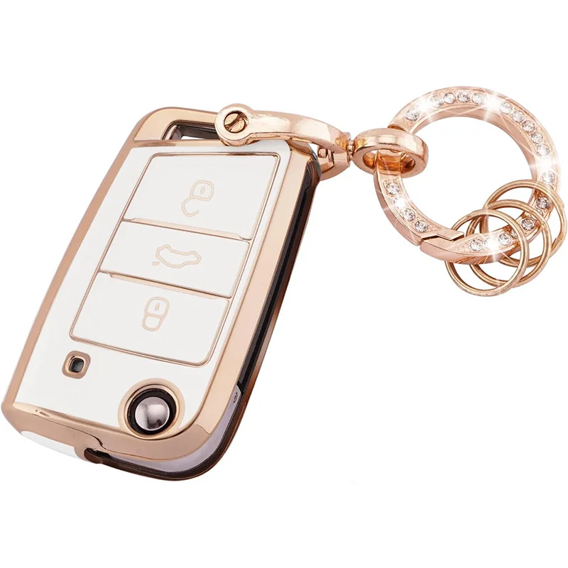 

Чехол для ключей VW Golf 7 GTI POLO T-Cross T-Roc touran Tiguan Skoda Octavia Rapid kodiaq Fabia Seat Ibiza leon Ateca Arona