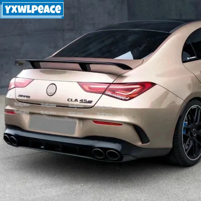 GT Style ABS глянцевый черный задний спойлер багажника для Mercedes Benz W118 C118 CLA35 CLA180 200 250 CLA45