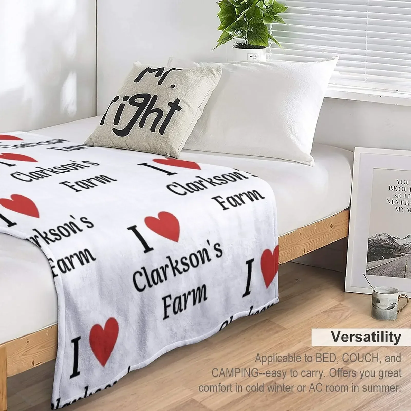 Декоративное одеяло I Love Clarkson_s Farm роскошные рождественские подарки детские