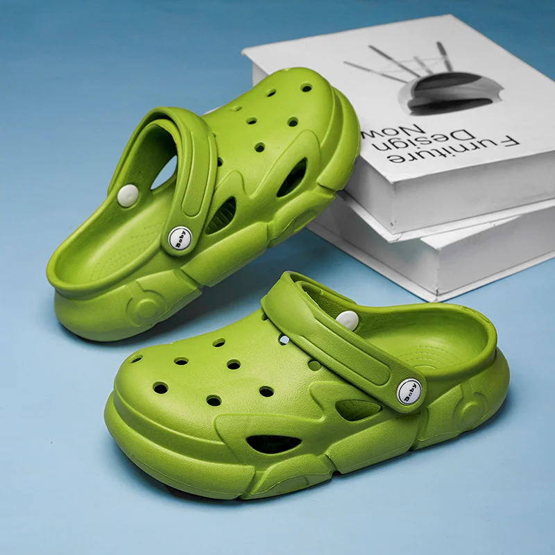 

Шлепанцы для девочек и мальчиков, мультяшный сад, Акула, сланцы, клоги, плоская подошва, повседневные сандалии на платформе, пляжная обувь для малышей, летние