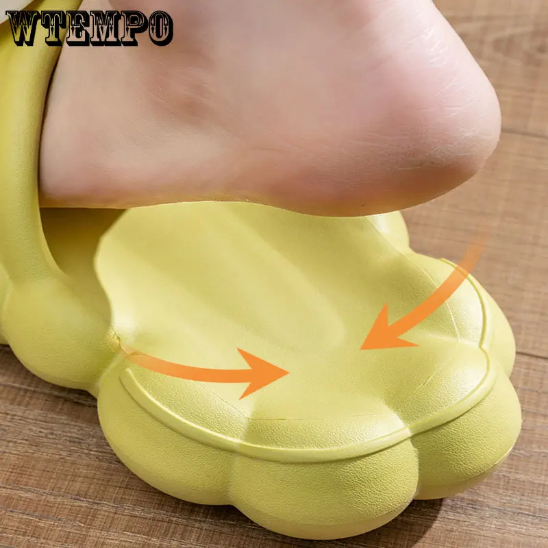 Women Slippers Home Wear Fashion 3D Flower Beach Shoes Thick Platform Summer Sandals Lovely EVA Antiskid Flip Flops Dropshipping