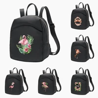 2022 women mini bag backpacks travel small backpack simple casual daypack flamingo print organizer for teen girls sport knapsack