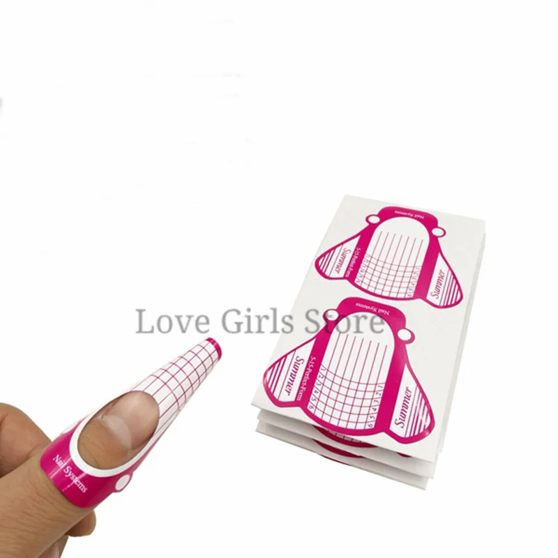 100 шт./рулон акриловые формы для наращивания ногтей |