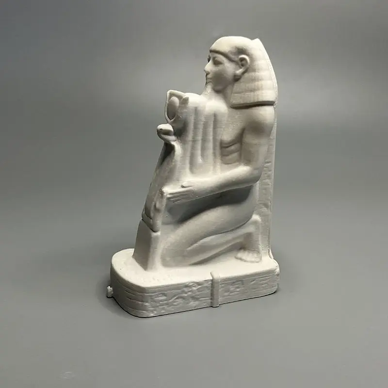 

Kneeling Statue of Senenmut Plaster Sculpture Ancient Near Eastern Art Classical Egyptian Plaster Sculpture Handcraft Statue