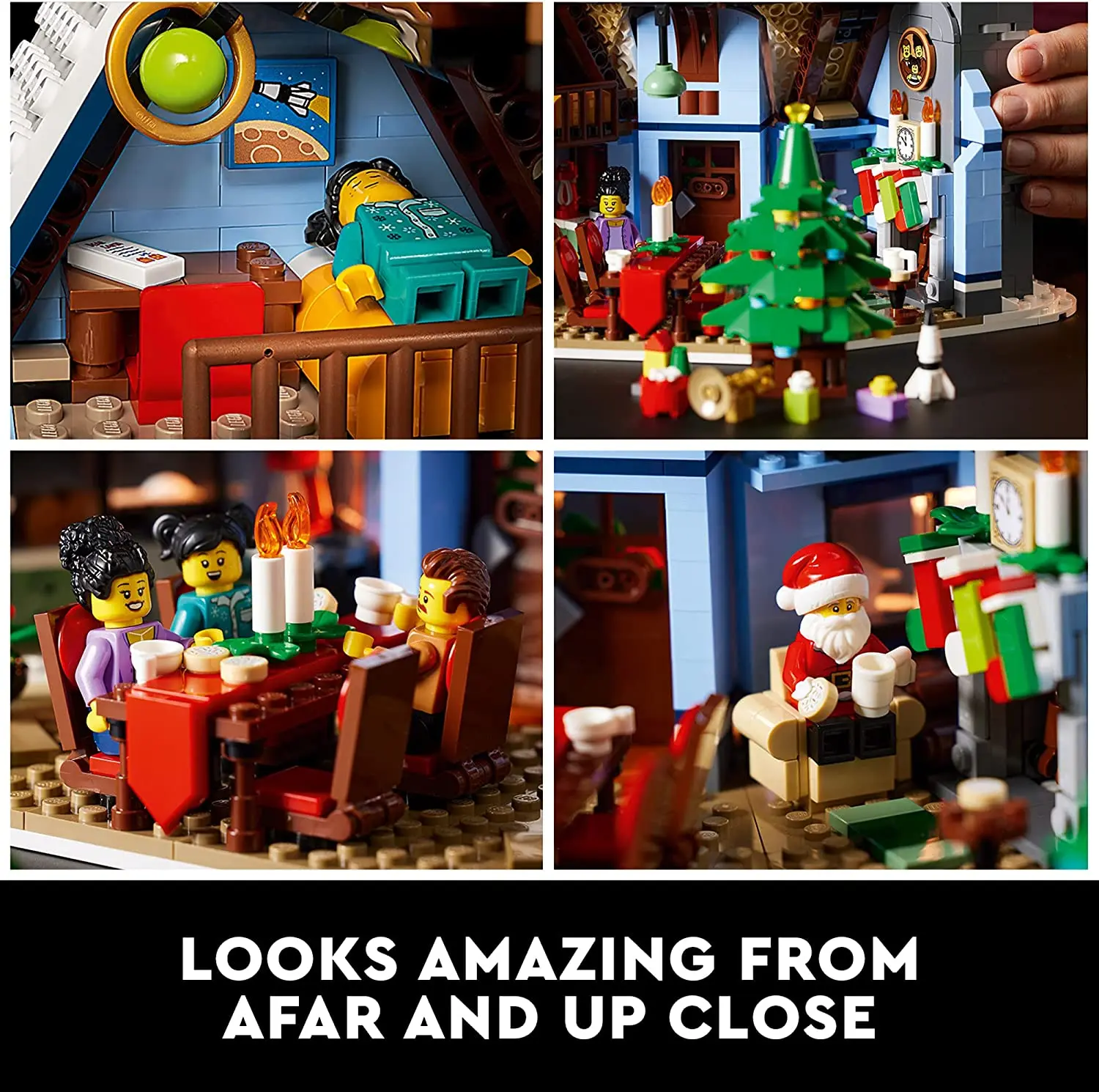 

1445 шт., Детский конструктор «сантас»