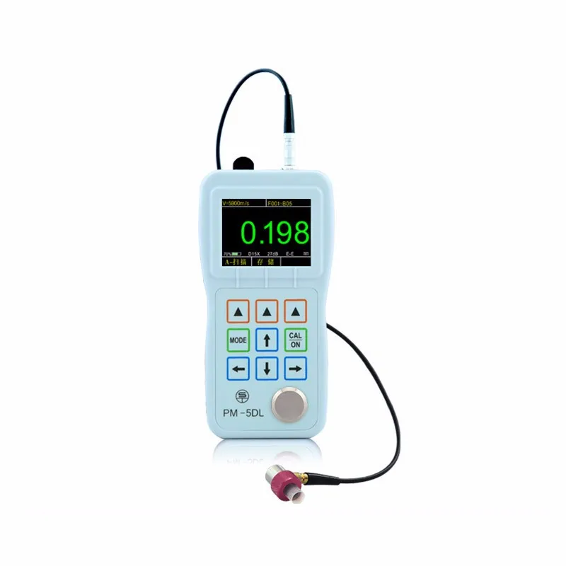 

Yushi PM-5DL Thru Paint Ultrasonic Thickness Gage Live A and B Scan 0.001 mm Resolution 0.2-27 mm Measurement Range A/B Scan