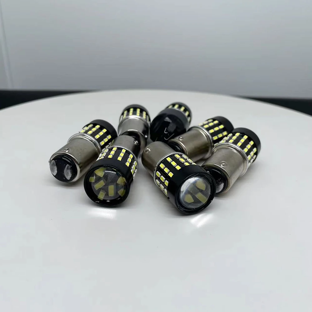 

50PCS 1156 BA15S P21W LED Canbus BAU15S PY21W Led Bulb T20 7440 W21W T25 3156 P27W Error Free Turn Signal Car Light DRL 12V 24V
