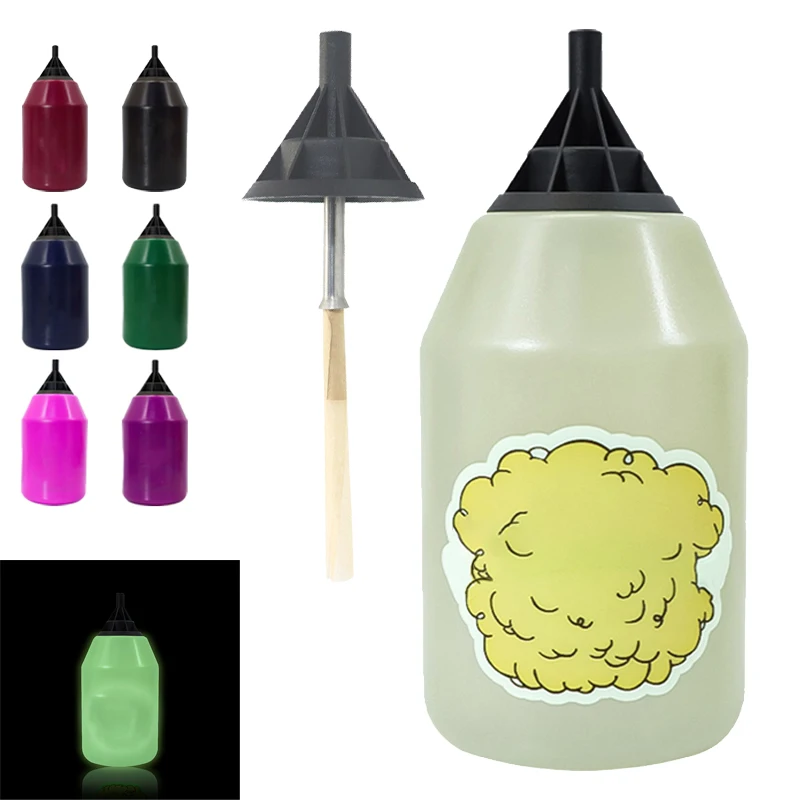 

New Smoking Bottle Cigarette Holder Tobacco Pipe Machine Closed Ashtray Luminous Press-type Windproof Ciggarete Tool Accessories
