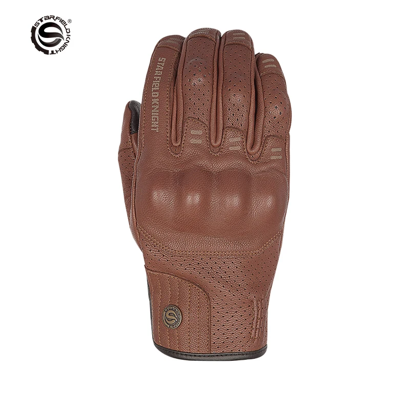 Перчатки мотоциклетные из козьей кожи для мужчин и женщин мягкие износостойкие