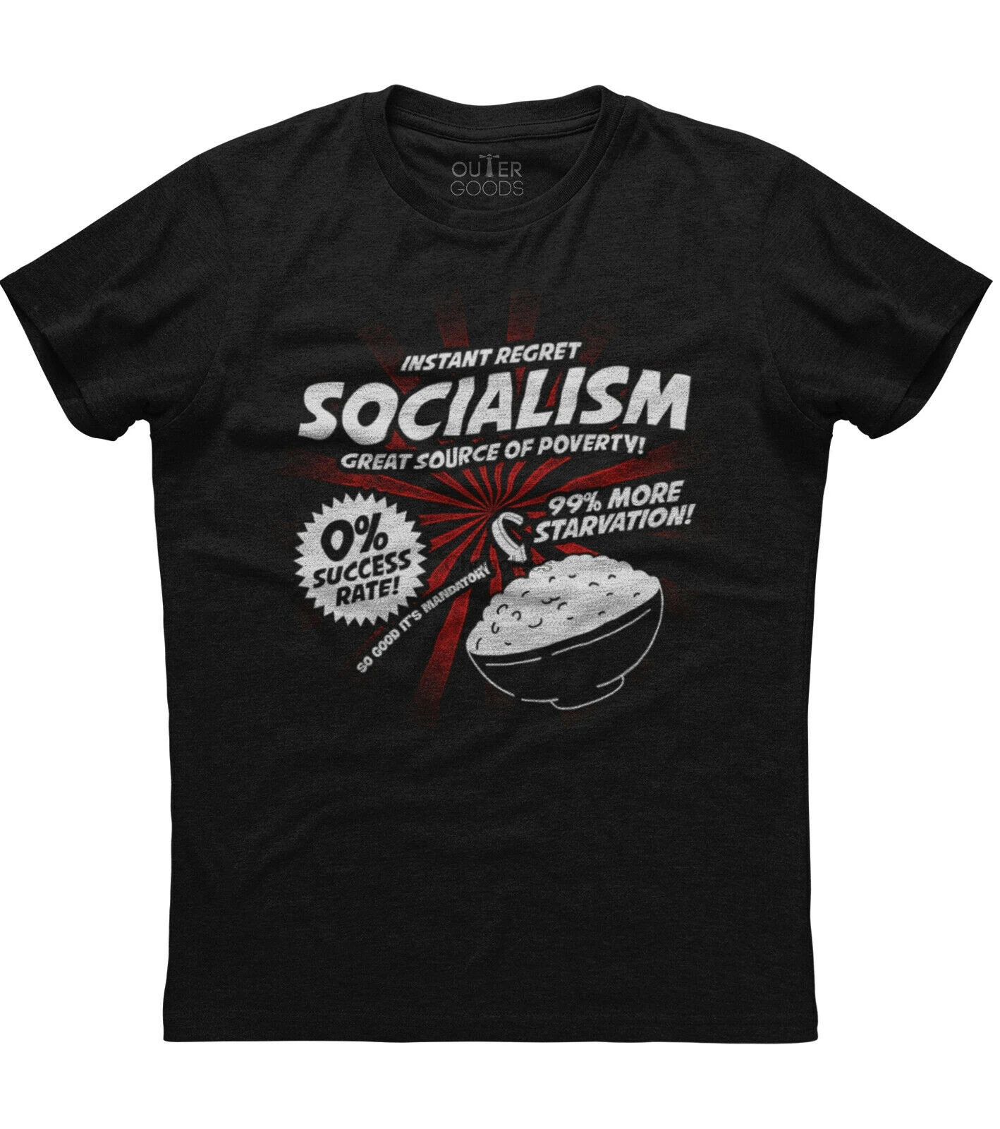 Мгновенное сожаление социализм Новая мужская рубашка капитализм патриотизм