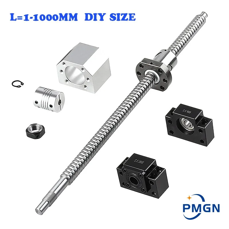 SFU1204 Set RM1204 Rolled Ball Screw C7 With End Machined+1204 Ball Nut + Nut Housing+BK/BF10 End + Coupler For CNC Machine