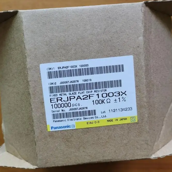 ERJ-PA2J753X Panasonic Толстопленочный резистор 0402 75 кОм ± 5% 0 2 Вт Анти импульсный