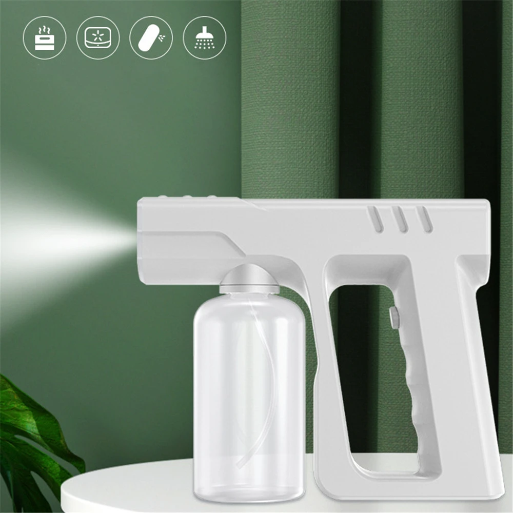

Wireless Electric Sanitizer Sprayer Disinfect Portable Nano Atomizer Blue Light Disinfection Sterilizers Handheld Humidifier