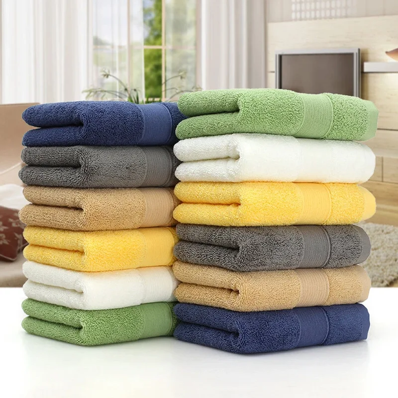 

100% Cotton Plus Thick Towel Home Hotel Shower 70X140CM Men's And Women's Soft Absorbent Bath Towel Free Shipping Beach Towel