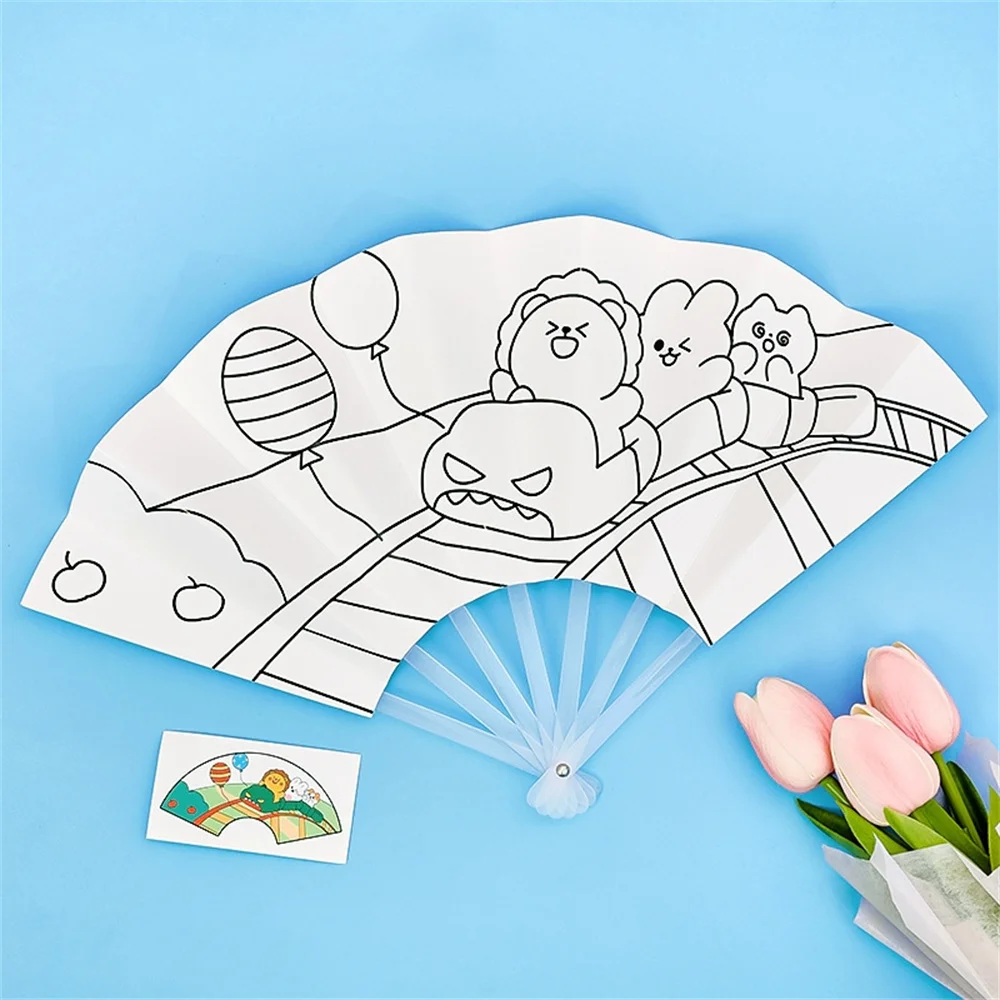 

Складной бамбуковый веер для рисования