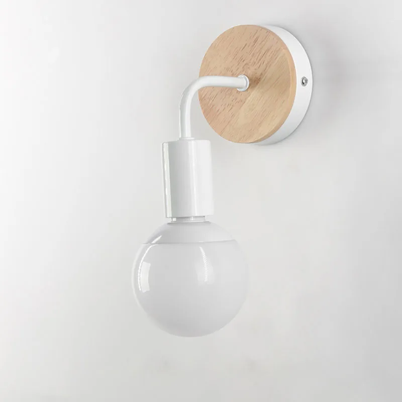 

Wood Wall Lamp Vintage Sconce Wall Lights Fixture E27 110V 220V Bedside Retro Lamp Industrial Decor Dining Room Bedroom Light