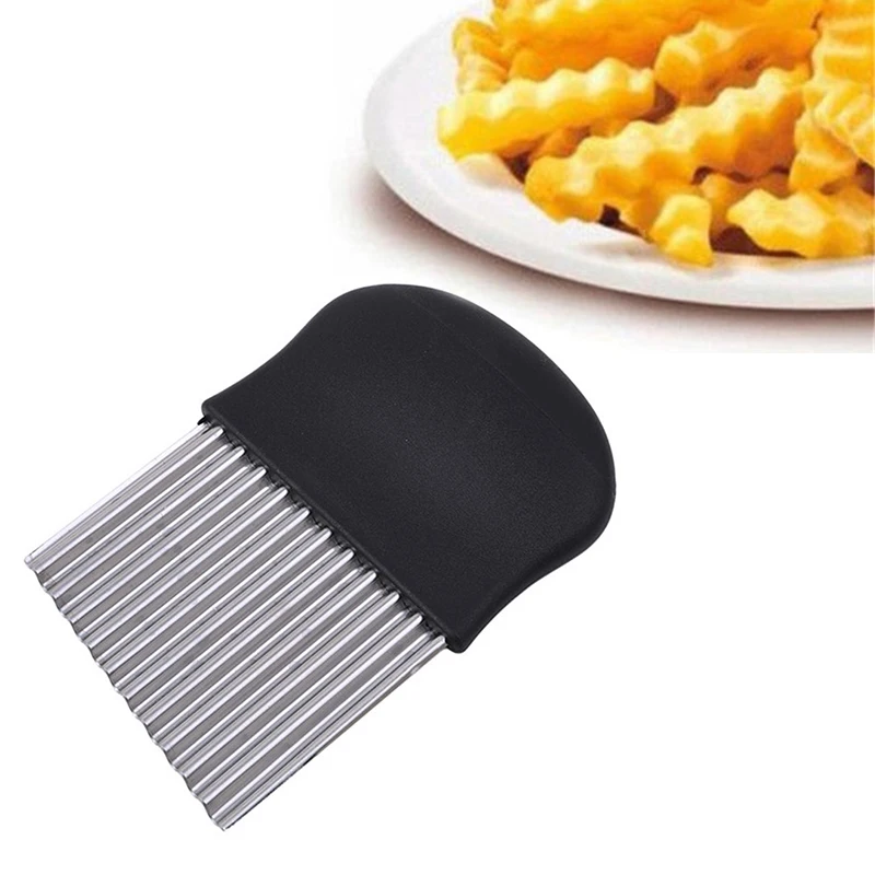 

Нож для резки картофеля фри, кухонный инструмент для резки овощей и фруктов, нож из нержавеющей стали, аксессуары для картофеля