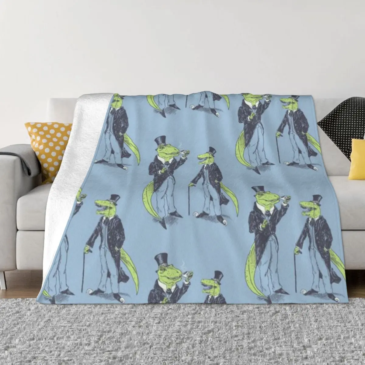 Ультрамягкое Флисовое одеяло Tea Rex And Velo Sir Raptor