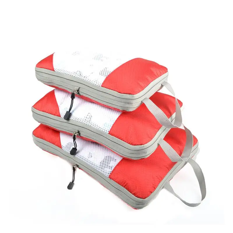 

3 шт., нейлоновая Водонепроницаемая дорожная компрессионная сумка для хранения одежды