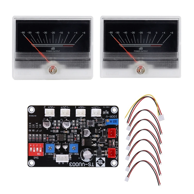 

VU Meter TN-90A Панель усилителя мощности Измеритель уровня звука DB с платой драйвера