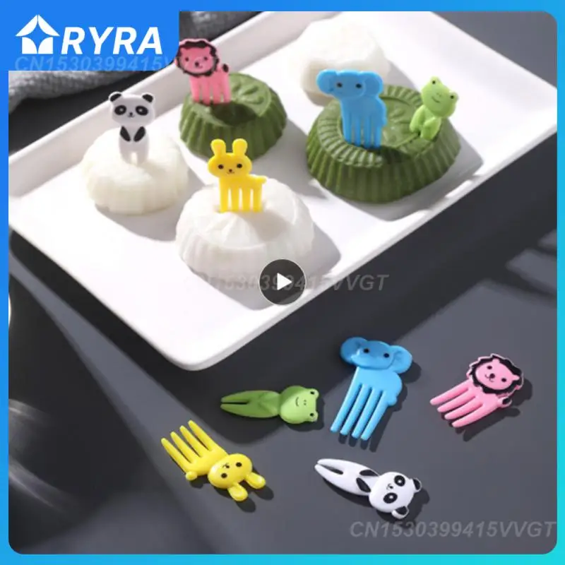 

Animal Shape Toothpick Mini Fruit Fork Portable Cute Cartoon Dessert Forks Fork