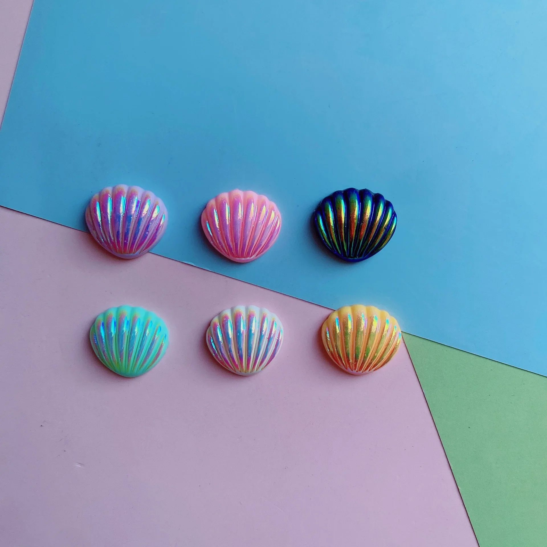 Кремовый клей сделай сам красочные ракушки аксессуары для волос материал чехол