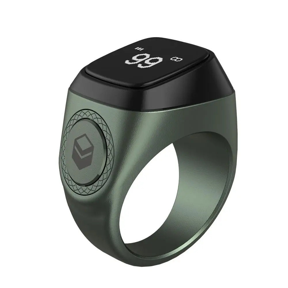 

Muslim Smart Ring Tally Tasbeeh Counter Metal 5 Prayer Time Reminder Bluetooth-compatible Ip68 Waterproof 20mm