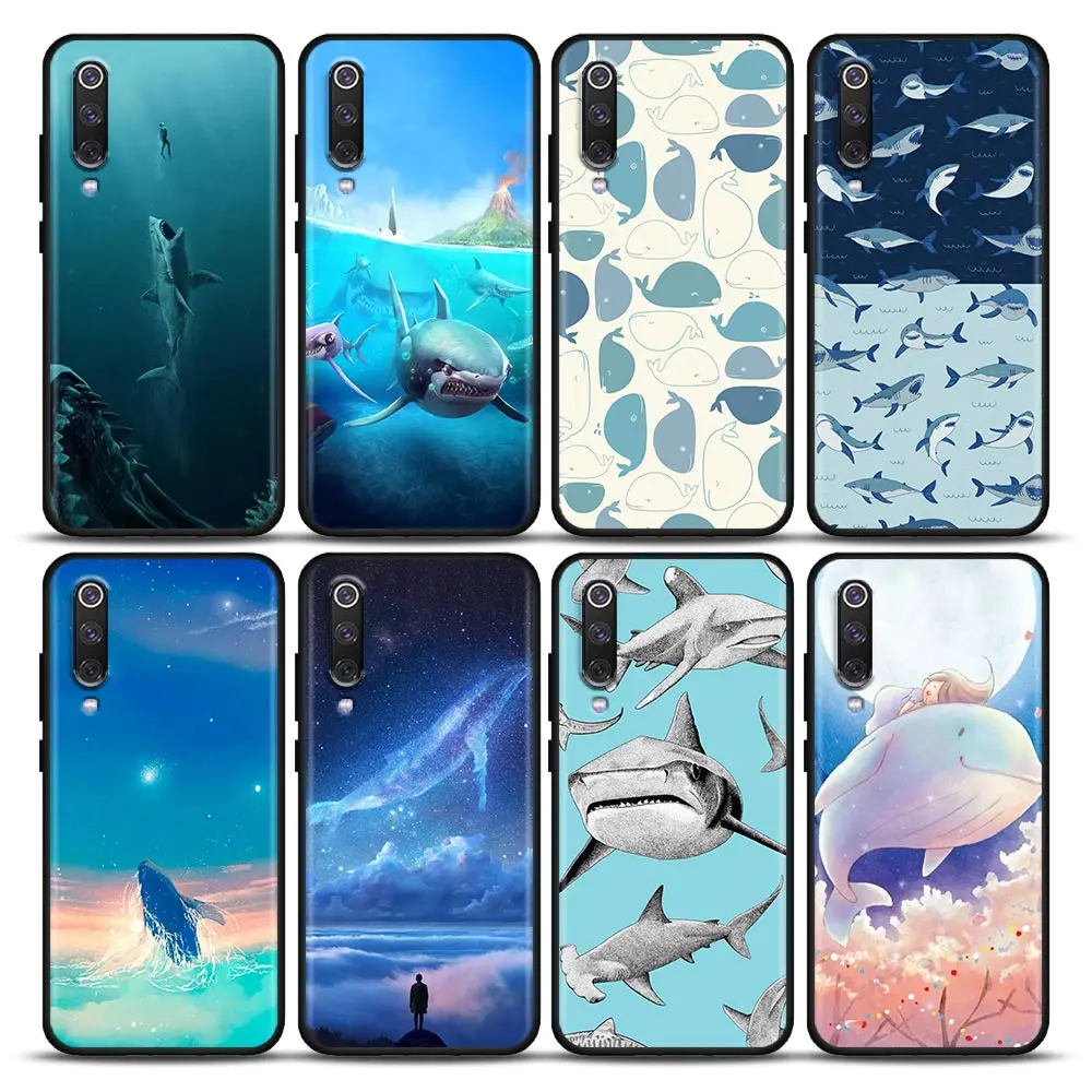 

Ocean Whale Shark Animal Case for Xiaomi Mi 9 9T Pro SE Mi 10T 10S MiA2 Lite CC9 Pro Note 10 Pro 5G Soft Silicone Cover