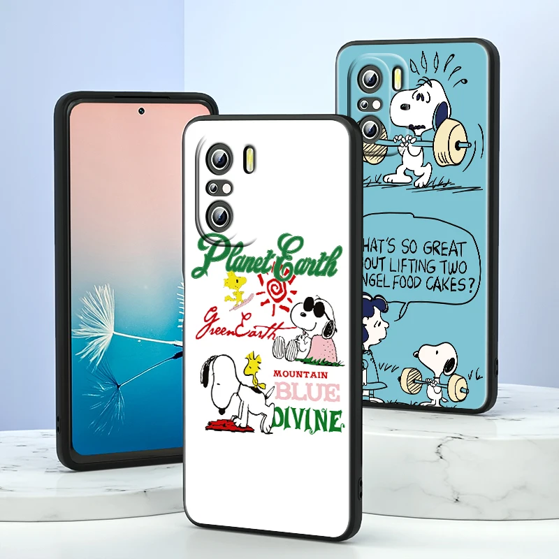 Популярный знаменитый мультяшный Снупи для Xiaomi Redmi K40 Gaming K30 9i 9T 9A 9C 9 8A 8 GO S2 6 6A 5A Pro