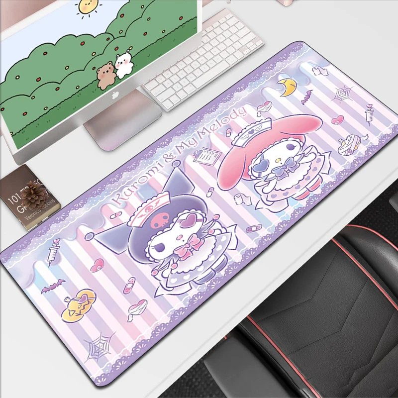

Gaming Mouse Pad Extended Mousepad Gamer Pc Cabinets Kuromies Anime Mause Desk Accessories Cabinet Games Computer Keyboard Xxl