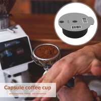 60ml180ml reusable coffee capsules for bo sch machine tassim refillable coffee capsule pod with slicone lid coffee spoon