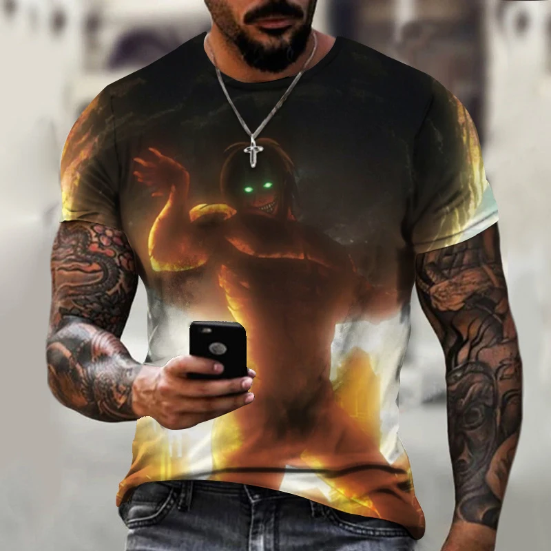 

Новинка, футболка с круглым вырезом 3D, хлопковый свободный Универсальный Классический Топ унисекс 3OO34